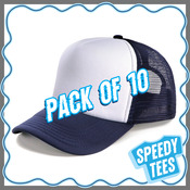 10 PACK for $160 - Polymesh Trucker Cap