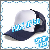 50 PACK for $700 - Polymesh Trucker Cap
